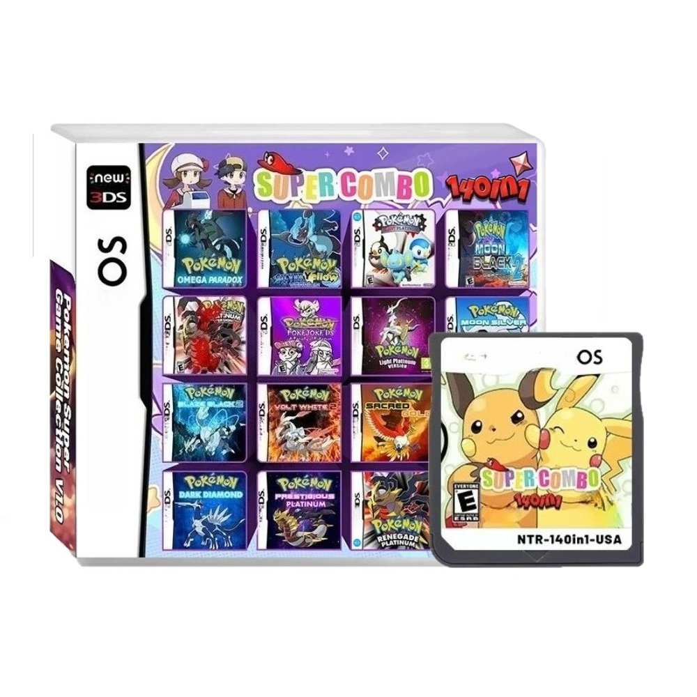 Retro Gaming Video - NDS Video Game Cartridge Pokémon 140-in-1