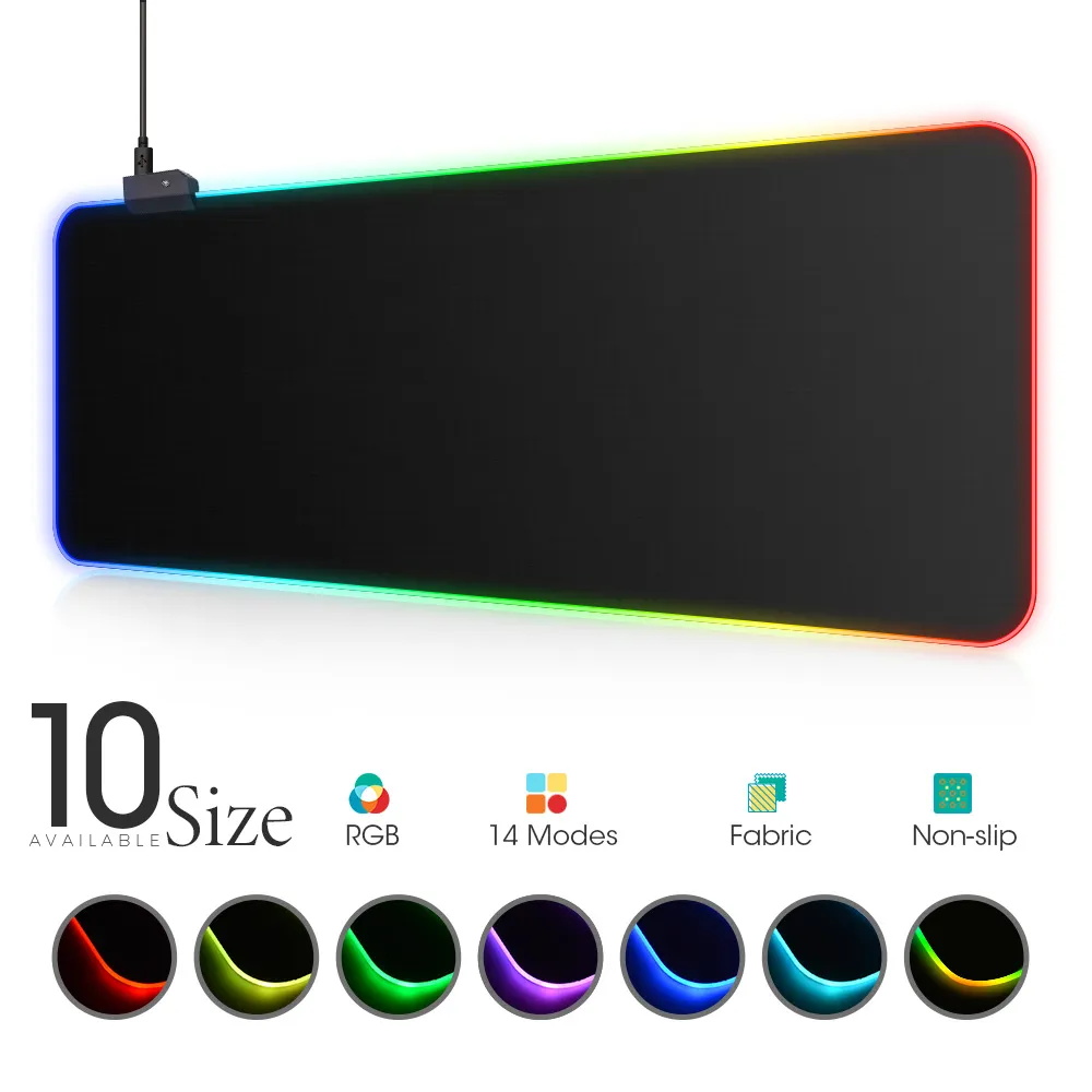 Retro Gaming Art - LED Light Mousepad RGB Keyboard Cover