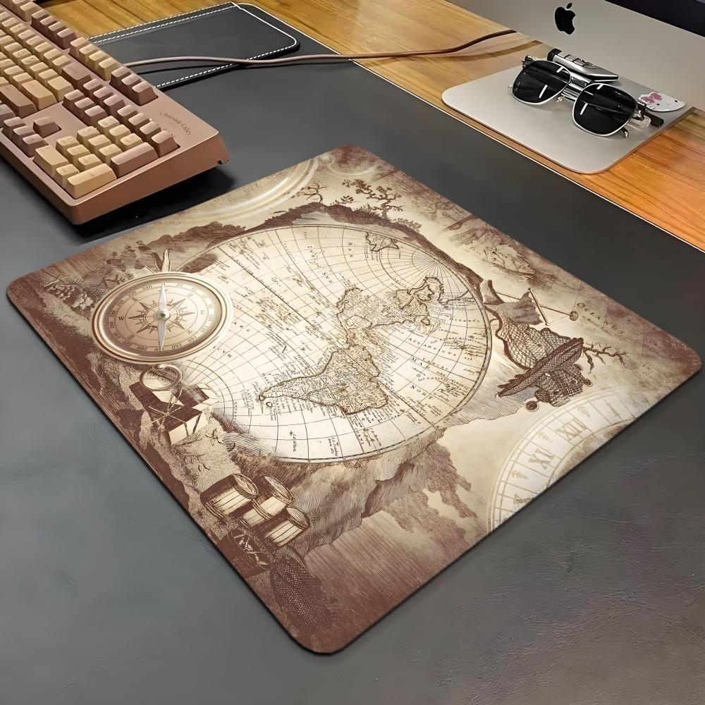 Retro Gaming Keyboard And Mouse - HYBXAXC Mouse Mat Retro navigation Map