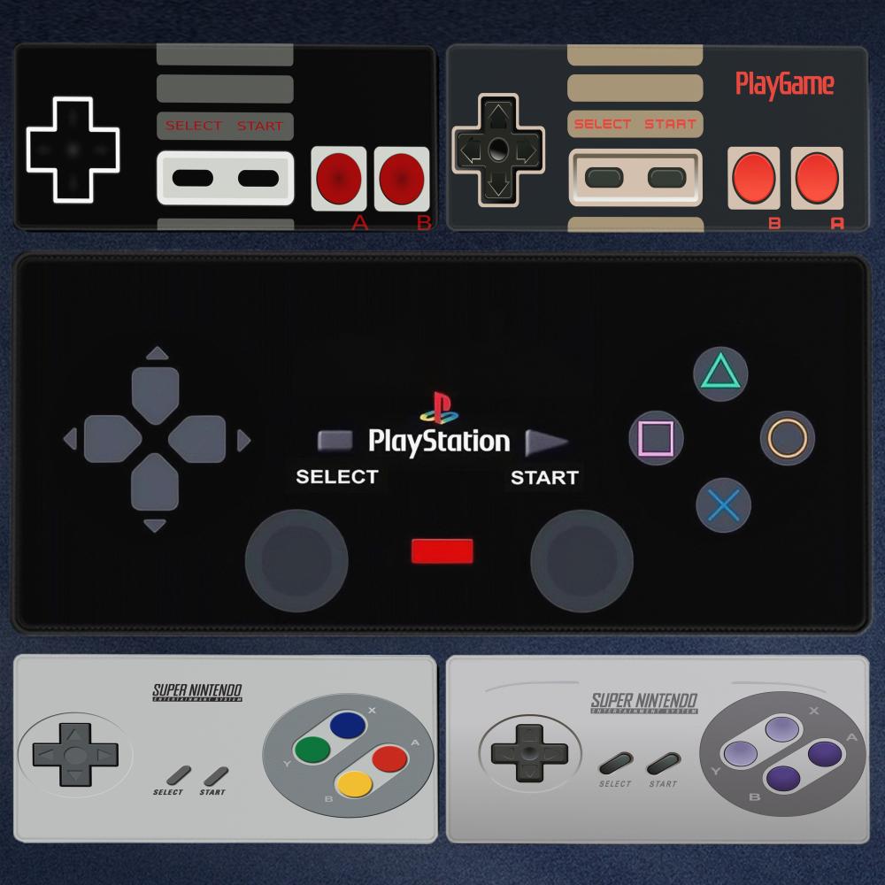 Retro Gaming Xl - Retro Game Controller Mouse Pad Anti-Slip