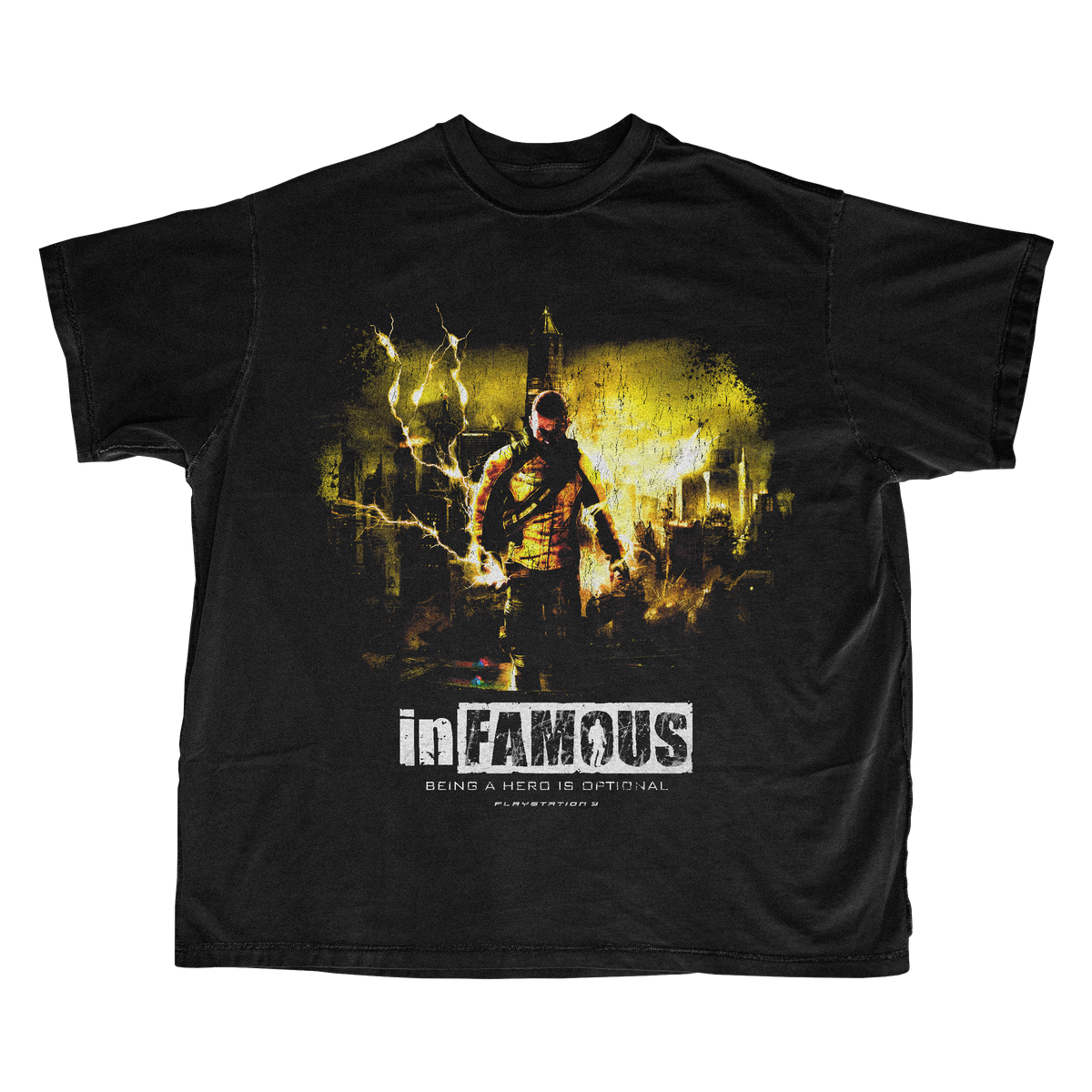 Retro Gaming Aesthetic - InFAMOUS Cole MacGrath Retro Action T