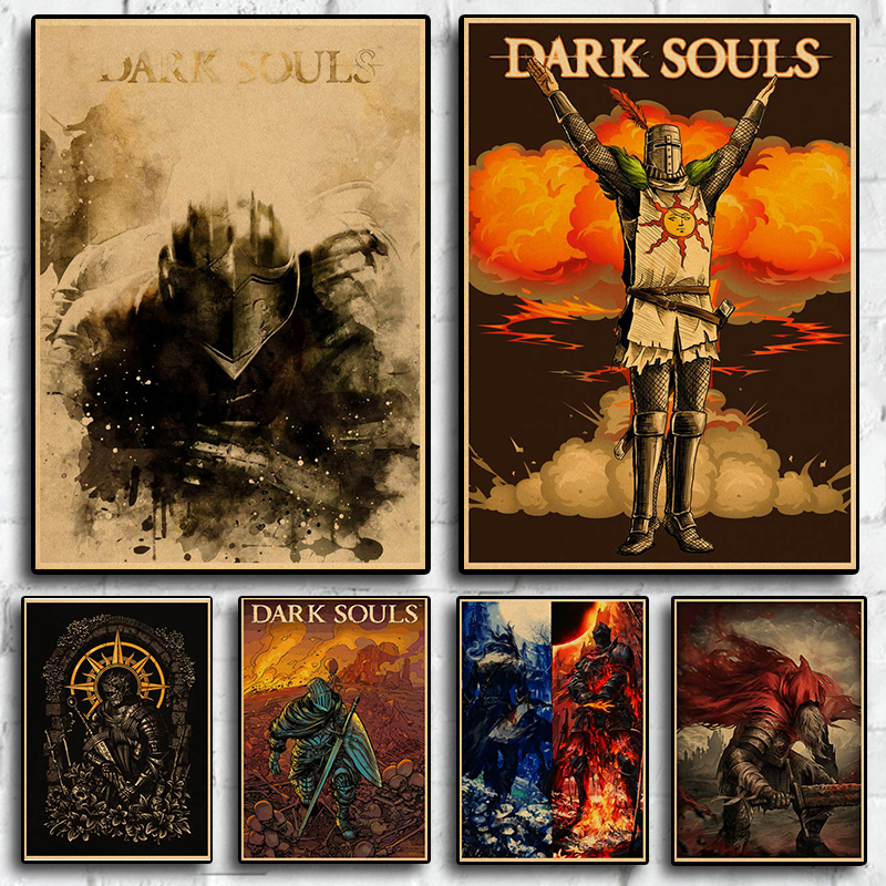 Retro Gaming Art - Classic Game Poster Dark Souls 3