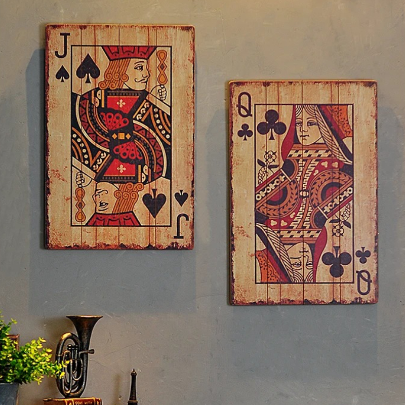 Industrial Chic Poker Wall Dec – Retro Gaming Art Bewertung und Preis
