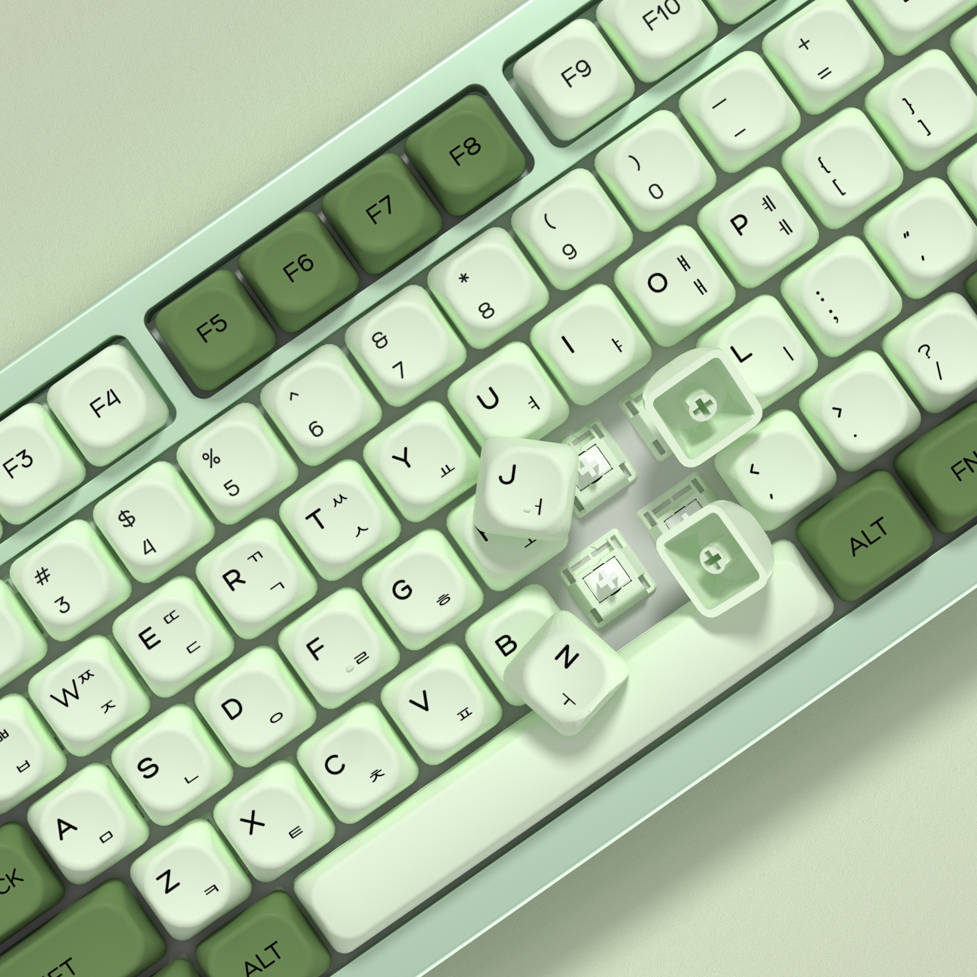 KBDiy Matcha Korean Keycap Gre – Retro Gaming Laptop Bewertung und Preis