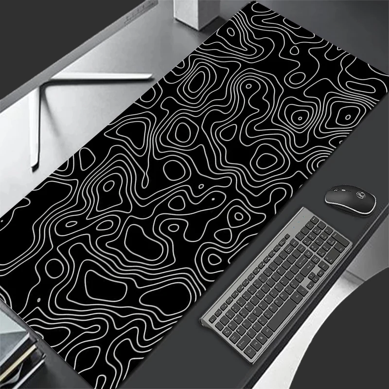 Black White Topographic Map XX – Retro Gaming Art Bewertung und Preis