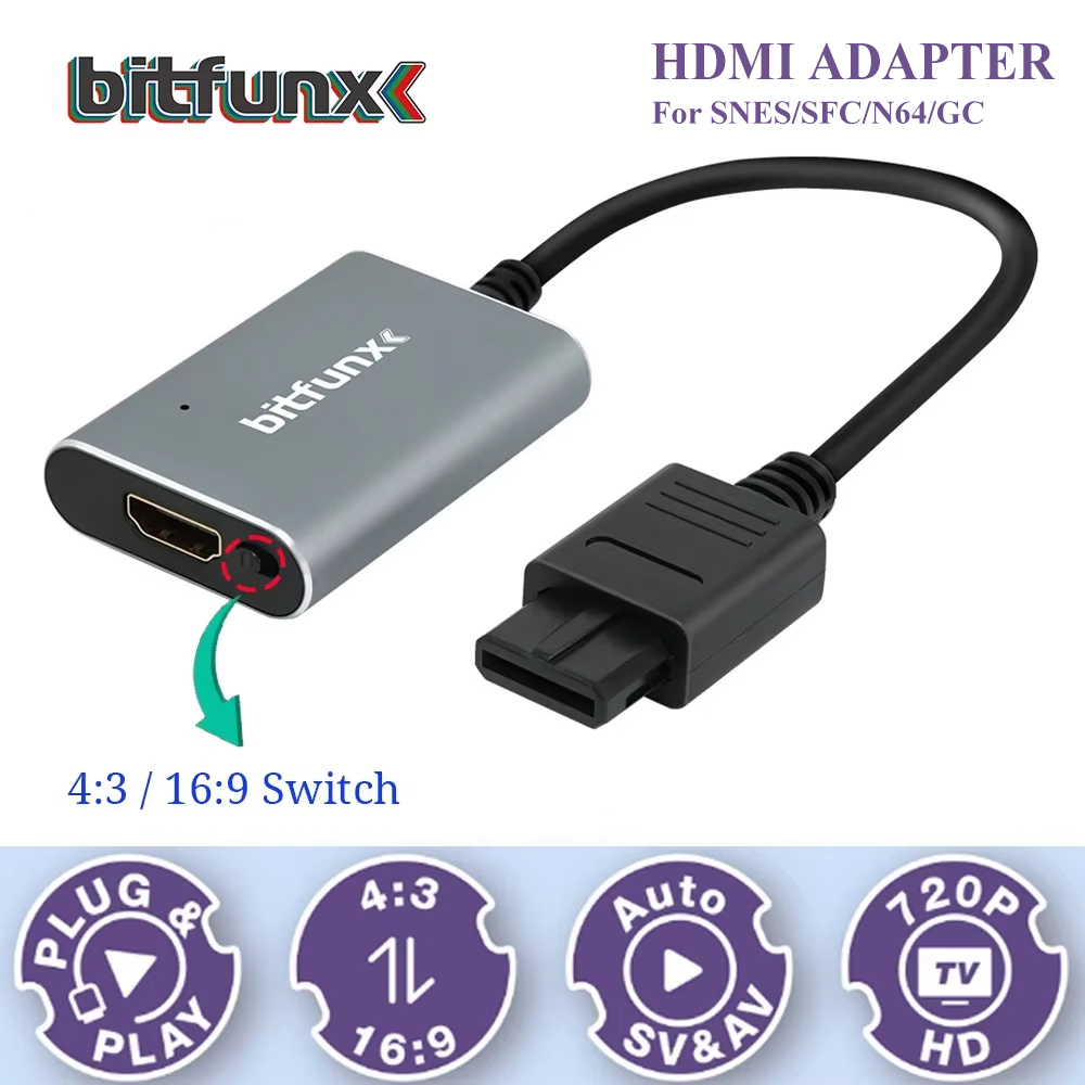 Bitfunx 720P Svideo / AV To HD – Retro Gaming Art Bewertung und Preis