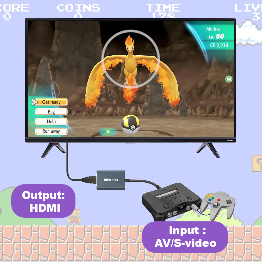Bitfunx 720P Svideo / AV To HD – Retro Gaming Art Bewertung und Preis