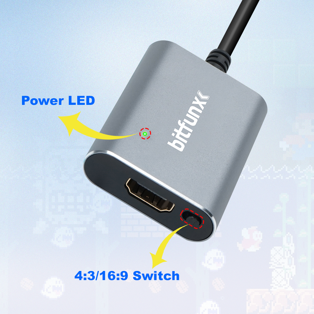 Bitfunx 720P Svideo / AV To HD – Retro Gaming Art Bewertung und Preis