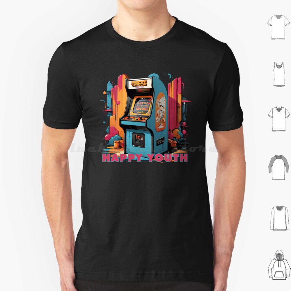 Happy Youth-Arcade T Shirt Men – Retro Gaming Video Bewertung und Preis