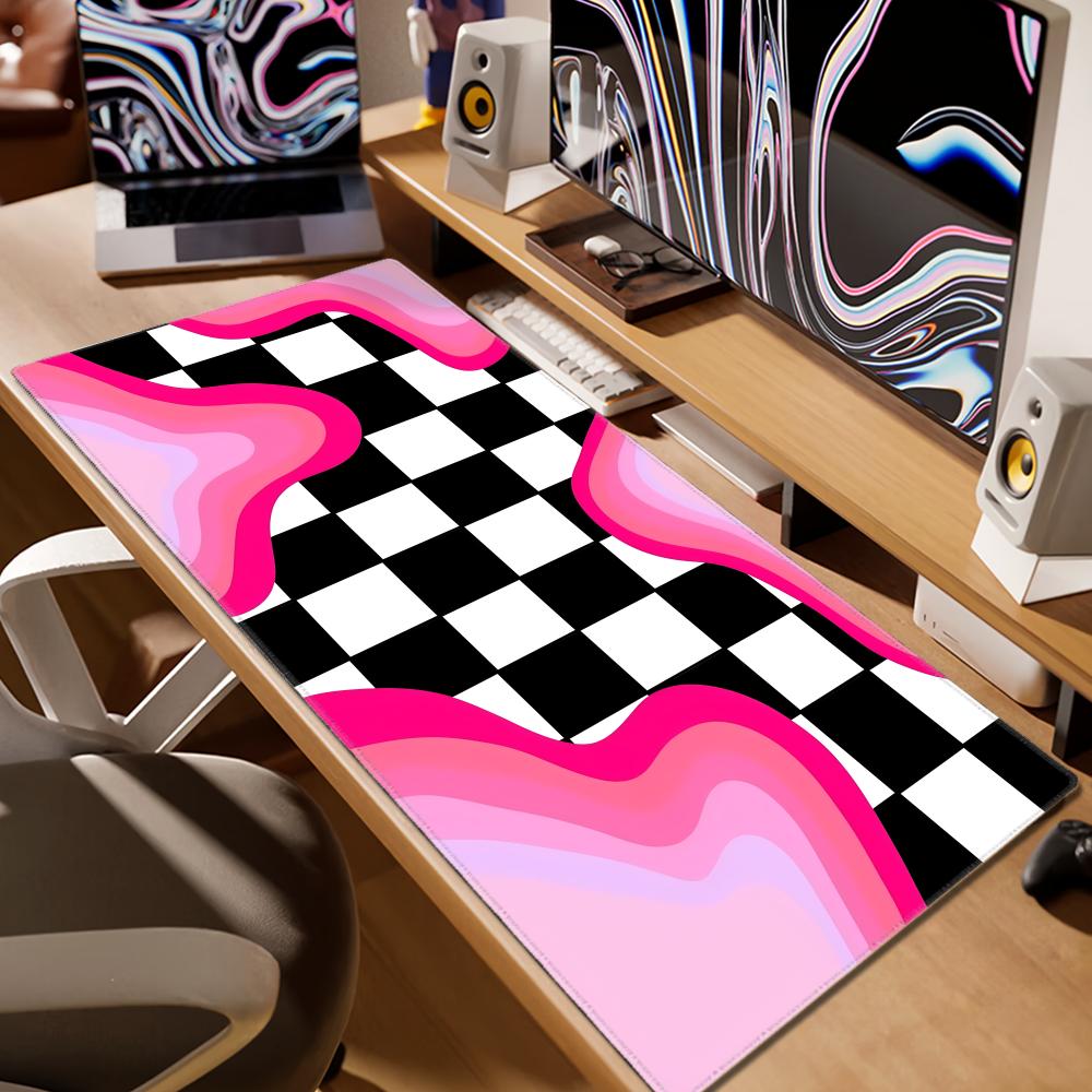 XL Checkered Rainbow Desk Mat  – Retro Gaming Xl Bewertung und Preis