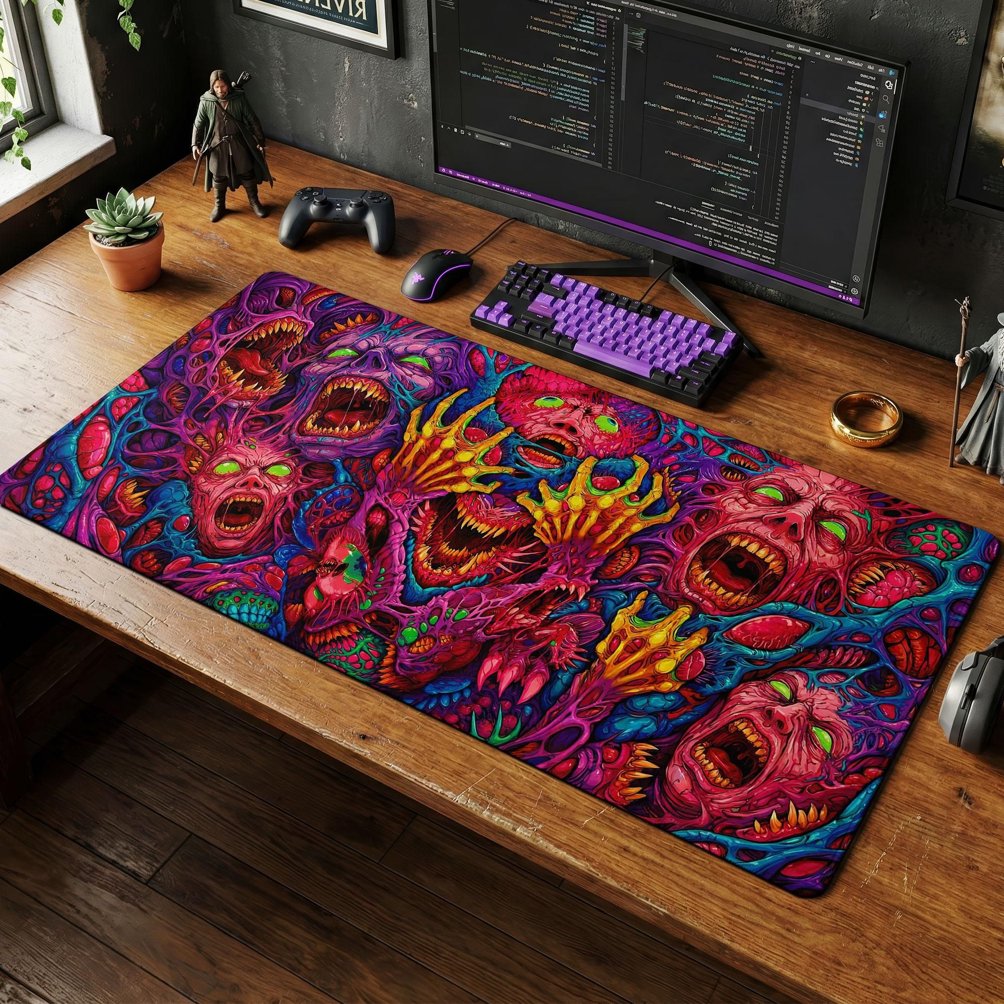 Japan Red Mouse Pad Neon Gore  – Retro Gaming Art Bewertung und Preis