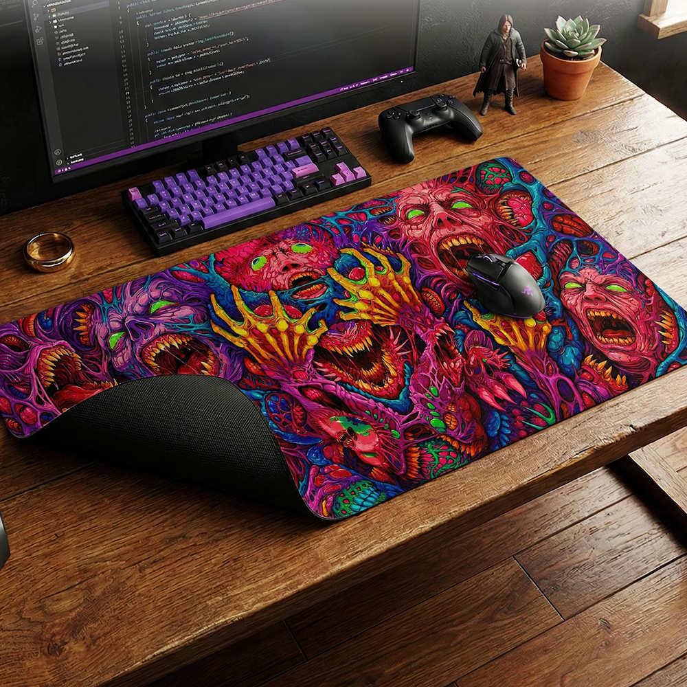 Japan Red Mouse Pad Neon Gore  – Retro Gaming Art Bewertung und Preis