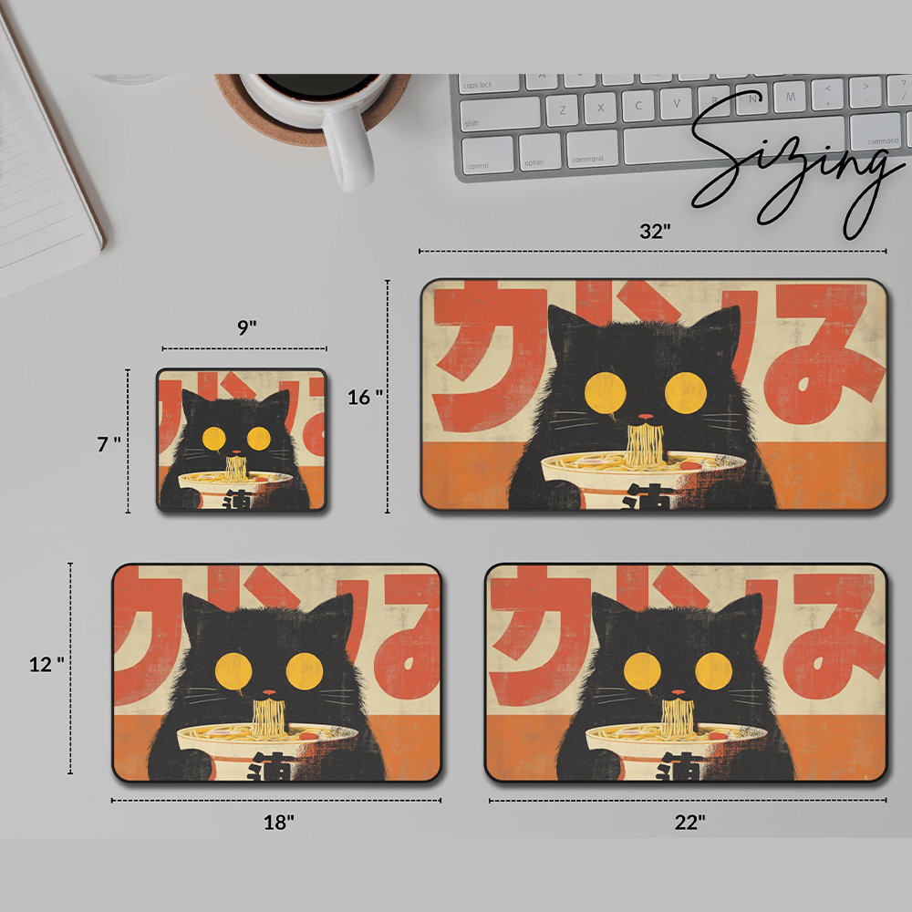 Kawaii Black Cat Ramen Mouse P – Retro Gaming Xl Bewertung und Preis