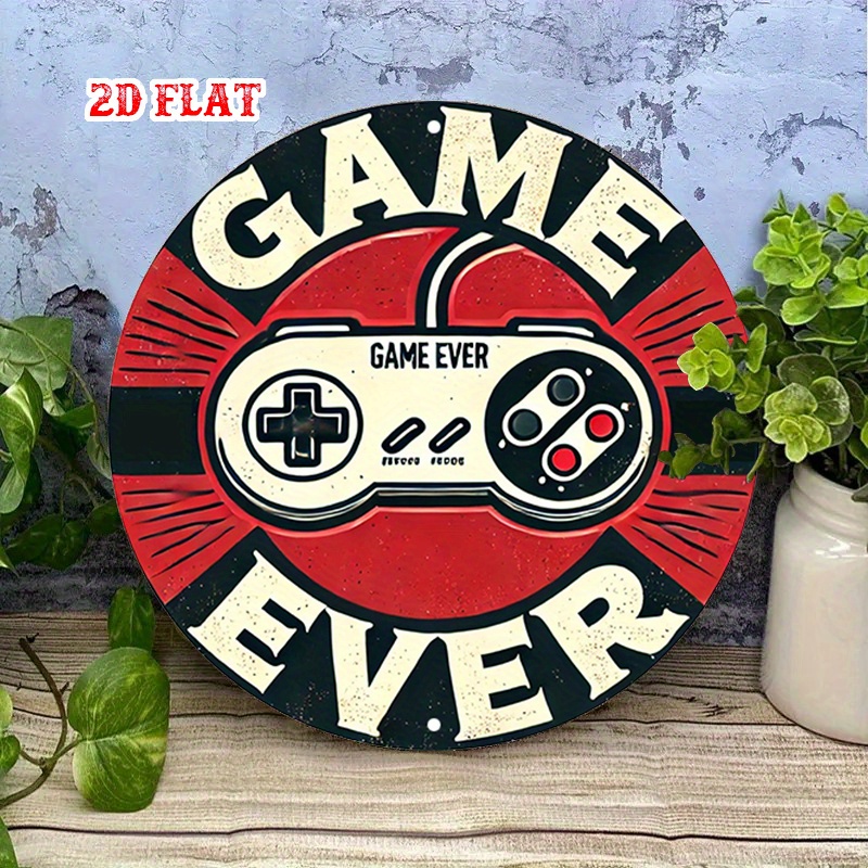 2D Flat 1pc Retro Gaming Round – Retro Gaming Art Bewertung und Preis