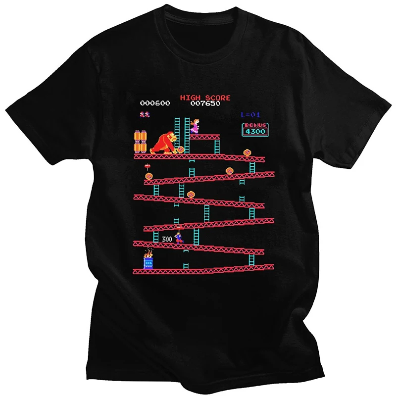 Funny Donkey Kong T Shirt Men  – Retro Gaming Aesthetic Bewertung und Preis