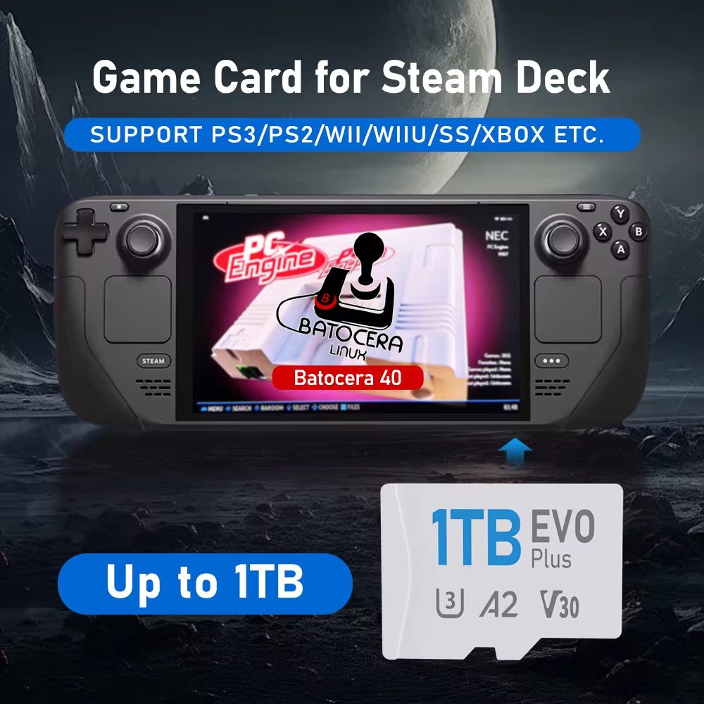 Game Card for Steam Deck with  – Retro Gaming Batocera Bewertung und Preis